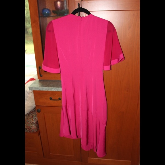 NWT Keepsake Knotted Midi Dress in Raspberry - Picture 7 of 9